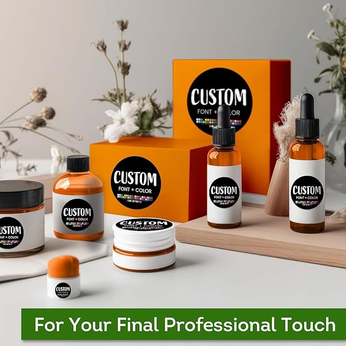 Custom Stickers for Weddings, Birthdays & Businesses - Personalized Labels with Your Logo - Waterproof, Fade and Heat Resistant - Pack of 100-1000 (Custom Image, 4 Inch)