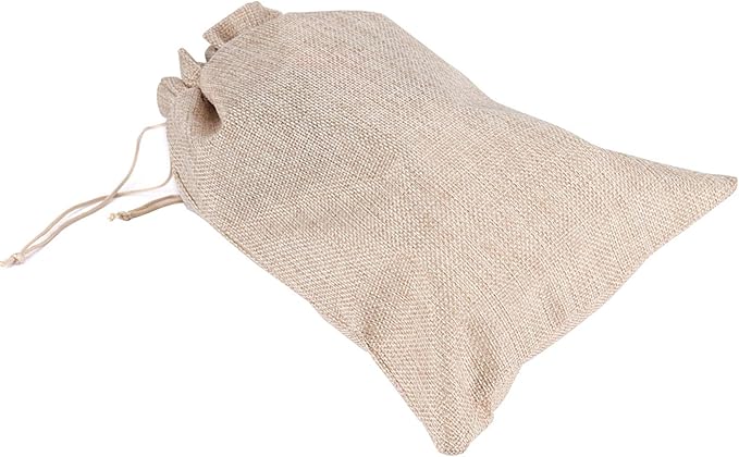 Burlap Gift Bags, 30 Count, 8 x 12 Inch Linen with Drawstring