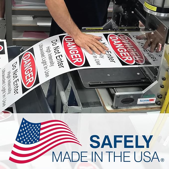 Custom OSHA Style Safety First Sign 7" x 10" Plastic Sign, Customizable "Your Text Here", by AccuformNMC Made in USA