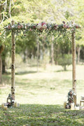 Artificial Flowers Garland 78 Inch Dusty Rose and Mauve Silk Arch Swag