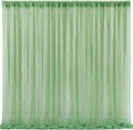 10x10 Green Tulle Backdrop Curtains for Parties, Sheer Backdrop Curtain Wedding Photo Background Drapes for Baby Shower Photography Birthday Party