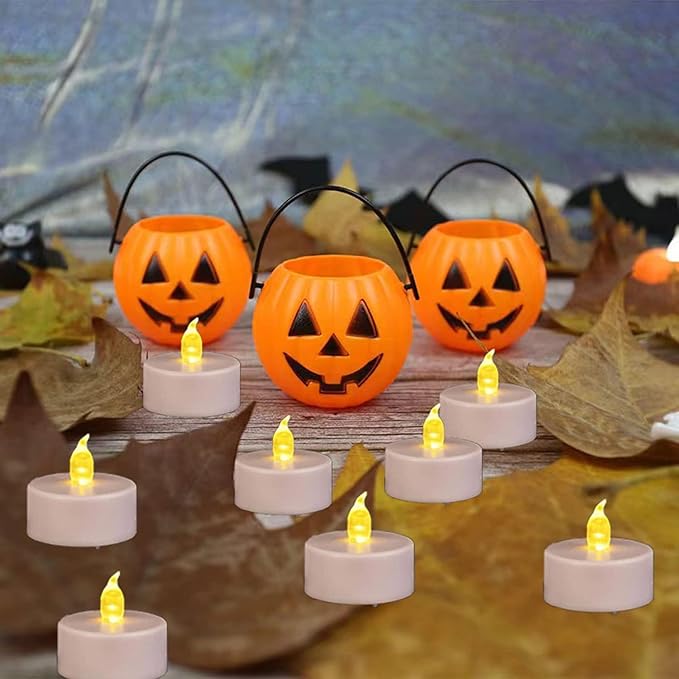 Tea Lights, 200PACK Flameless LED Tea Lights Candles, Flickering WarmYellow, 200 Hours Battery-Powered Tea Light, Ideal Party, Wedding, Birthday, Gifts Home Decoration