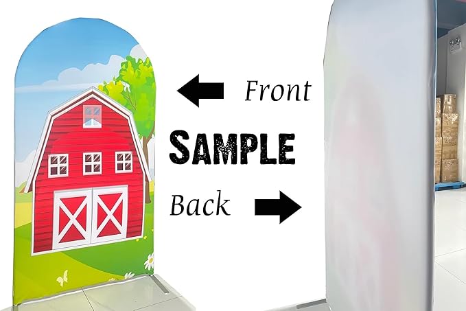 Arch Backdrop Chiara Arch Stand Covers Stretchy Spandex Fabric Farm Door Background for Birthday Baby Shower Party Decoration