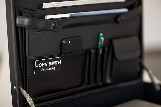 Custom Engraved Name Tag Badges – Personalized Identification with Pin or Magnetic Backing, 1 Inch x 3 Inches, Blue/White