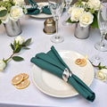 Napkin Rings 50-Pack Silver Leaf Metal Table Napkin Holders