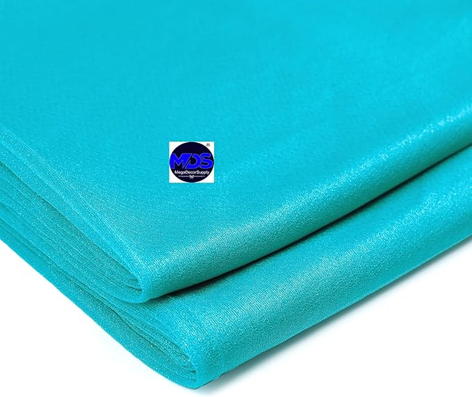 MDS Halloween Chiffon Table Runner - 5 Pack, 29 x 170 Inches, 14ft Each - Sheer Spooky Table Runners for Haunted House Parties, Trick-or-Treat Tables, Witchy Décor, Wedding & Events - Peacock Blue