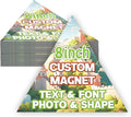 KETABAO – 8" Create Your Own Triangle Photo Magnet – Customized Magnetic Photo Frames for Refrigerators, Storage Cabinets and Cars