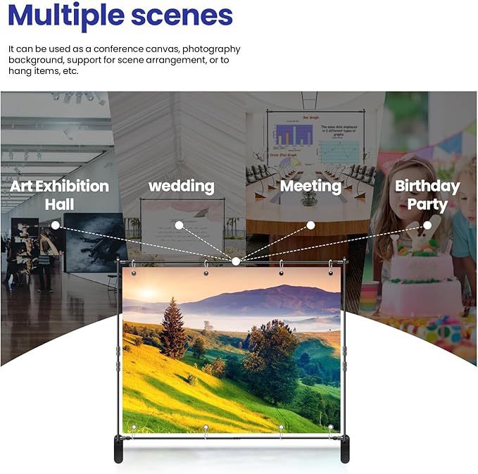 Background Support Equipment: Aluminum Telescopic Backdrop Stand, 3.4-8 Ft