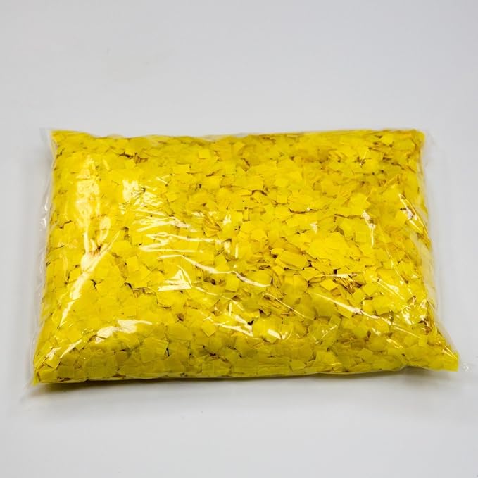 Confetti: 1 lb Yellow Biodegradable Tissue Paper, 16,000 Pieces