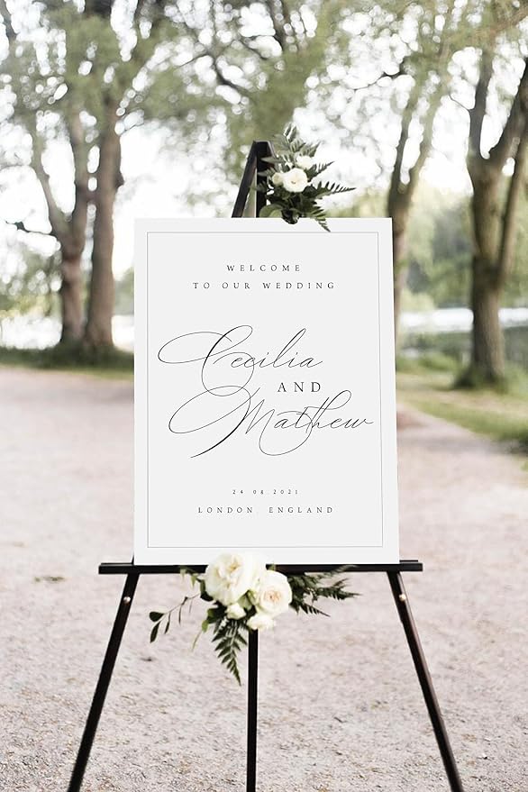 Welcome Wedding Sign Personalized, Personalized Wedding Welcome Sign Decorations Decor