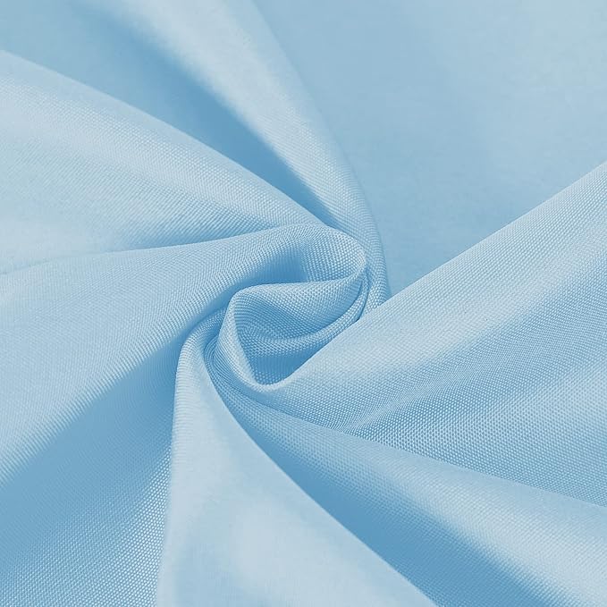 Cupuamon Square Tablecloth 70x70 inch Washable Polyester Fabric Table Cloth for Wedding Party Dining Banquet Decoration（70x70,Blue Mist）