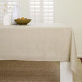 Solino Home Natural Linen Tablecloth 60 x 84 Inch - 100% Pure Linen Table Cloth for Rectangle Tables - Fete, Machine Washable Tablecloth for Fall, Autumn, Thanksgiving, Christmas, Holiday
