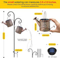 String Lights Solar Watering Can Garden Decor, Warm White Metal