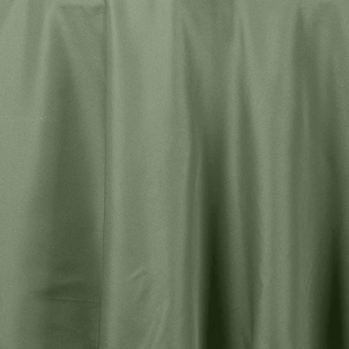 Efavormart Round Tablecloth, 108 Inch Stain & Wrinkle Resistant Washable Table Cloth, Decorative Polyester Fabric Table Cover for Banquet, Wedding, Dining- Willow Green