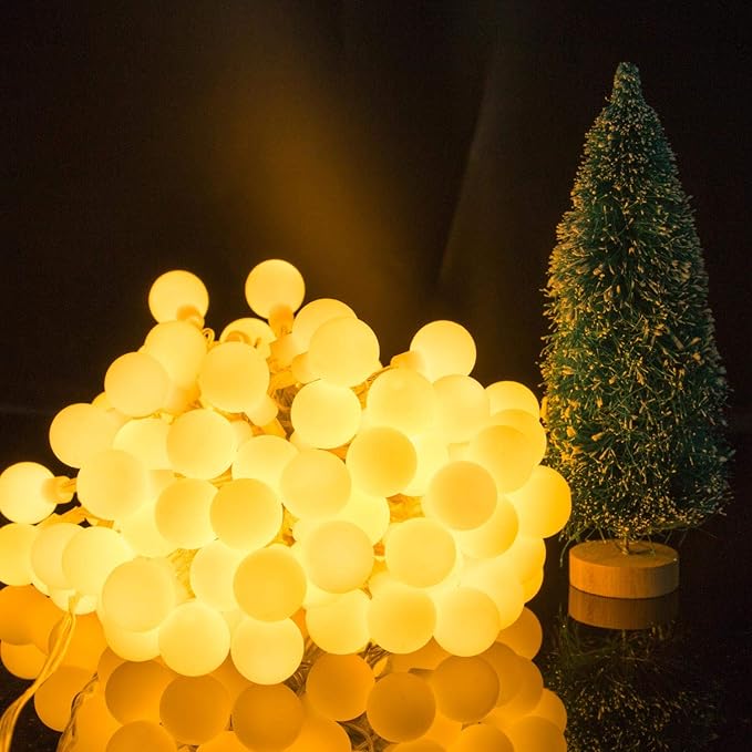 Indoor String Lights, 66 Ft Warm White Fairy Lights with 200 LEDs