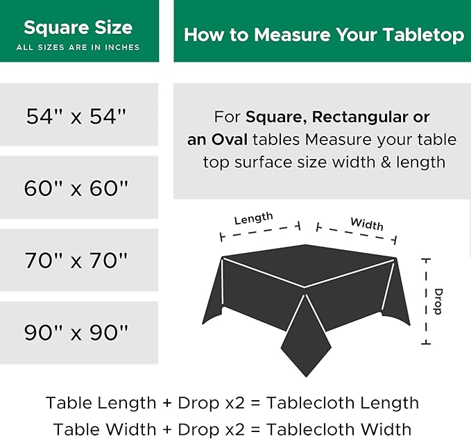 Biscaynebay Textured Fabric Square Tablecloths 70x70 Inches, Silver Grey Water Resistant Spill Proof Card Table Cloth Folding Table Cover for Dining, Kitchen, Wedding and Parties, Machine Washable