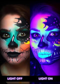Halloween Spotlights with Purple UV Black Light, 15W Outdoor Stake, 2 Pack