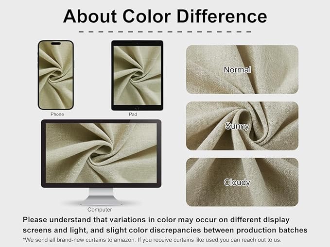 Vision Home Sand Pinch Pleated Semi Sheer Curtains Textured Linen Blended Light Filtering Window Curtains 95 inch for Living Room Bedroom Pinch Pleat Drapes with Hooks 2 Panels 40" Wx95 L,Camel Beige