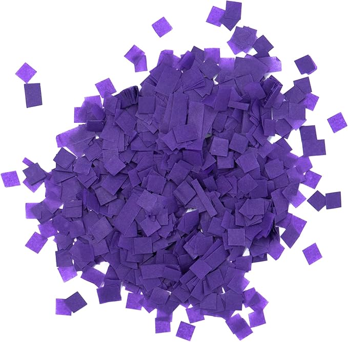 Confetti, Purple Biodegradable Tissue Paper, 1 lb Bag