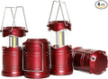 Lichamp LED Camping Lantern, 4 Pack Battery Powered Flashlight for Power Outages, Portable Collapsible Hanging Light Essential for Home, Outdoor, Emergency Lamp Survival Kit Gear for Hurricane,B4BD