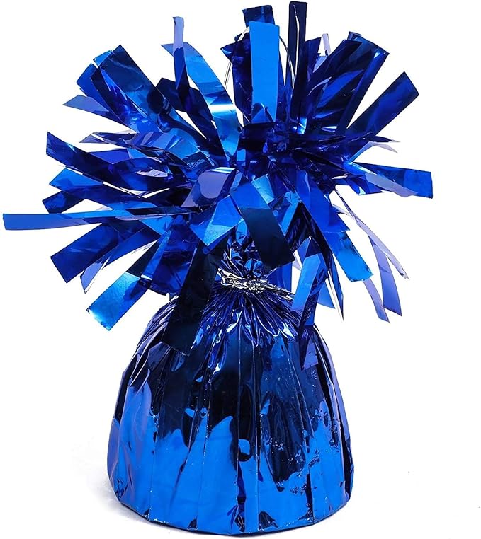 Balloon Weights, Blue 15 Pack, 6 Oz Round Plastic Table Anchors