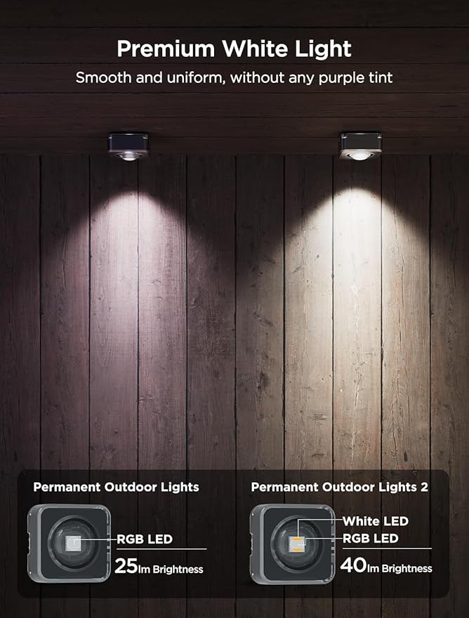 String Lights 50ft Outdoor RGBIC, 16M Colors, Waterproof