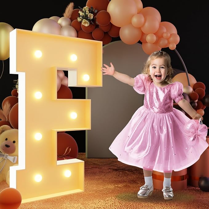 Event Party Supplies Marquee Letter Sign, 3 Ft Light Up Foam Board Set