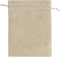 Cream Burlap Gift Bags with Drawstring, Pack of 50, 7 x 9 Inch