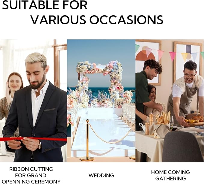 3 Inch 25 Yard Wide Satin Ribbon White, Solid Fabric Large Ribbon Roll for Cutting Ceremony Wedding Opening Party Decoration, Chairs, Sewing, Festival Pageant Sashes