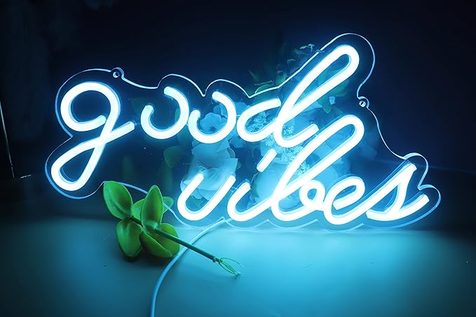 Lighted Neon Signs Green LED Wall Night Light, 7.9 x 15.7 in USB Powered