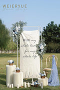 Artificial Flowers Wedding Arch Swags, Blue Silk Floral Kit, Pack of 2