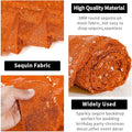Orange Sequin Photo Backdrop Panels, 2 x 8 FT, Pack of 4, Lightweight Glitter