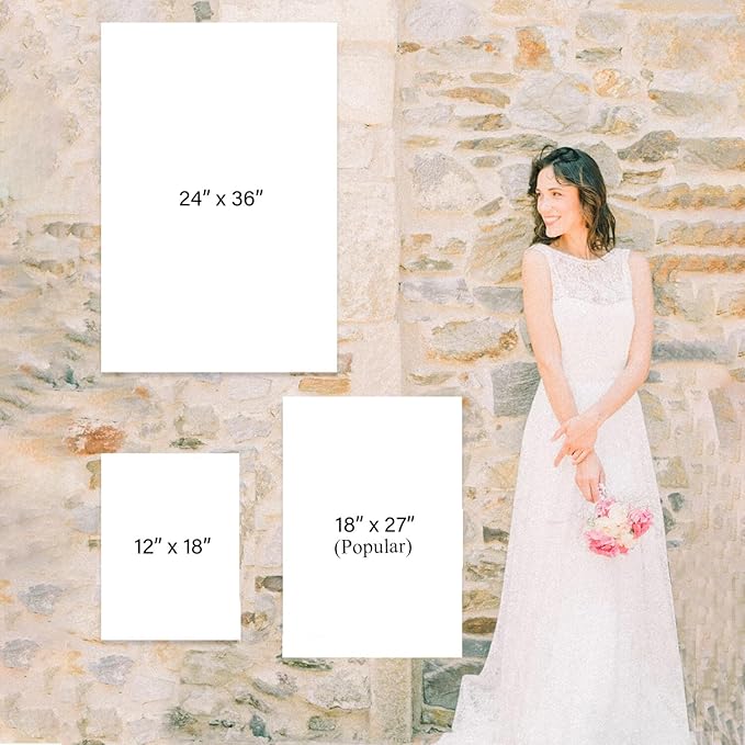 Generic Wedding Sign, Floral, 18x27 inches, Plastic, Wedding
