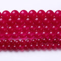 Rose Carnelian Stone Beads Gemstone Round Crystal Energy Jade Beads Stone Beads for Jewelry Making DIY Bracelet Necklace Jewelry Making 1 Strand 15.5inch 60PCS 6MM