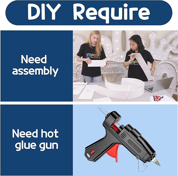 Marquee Numbers 3 Feet Tall Big Light Up Numbers 8th 18th 80th Happy Birthday Decorations Girl Boy White Anniversary Party Decor Large Cardboard Prop Backdrop Sign 8