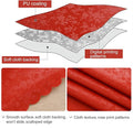 Tablecloth in Red, Rectangular Waterproof Vinyl, 60 x 140 Inch