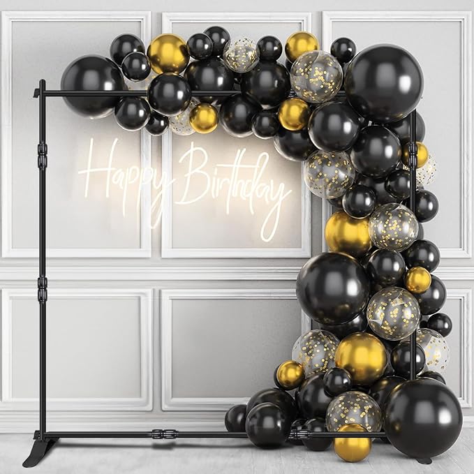 iElyiEsy Backdrop Banner Stand, 10x8FT Heavy Duty Adjustable Step and Repeat - Image 7