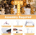 Light Up Marquee Letter T Sign, 3-Foot Foam Board Party Decor