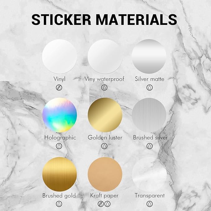 Custom Logo Stickers for Business, Personalised Branding Labels, Any Shape & Size, Waterproof, Glossy Holographic