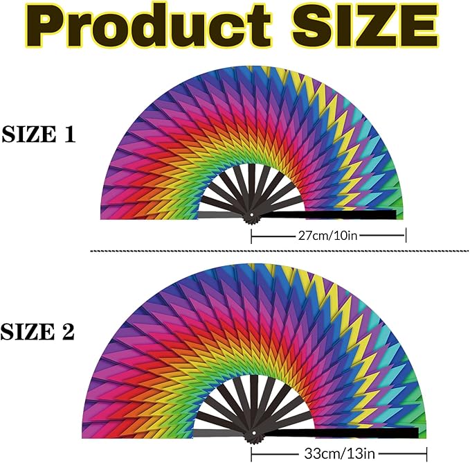 Custom Fans with Your Photo/Text - 13 Inch Personalized Folding Hand Fan for Line Dancing, Weddings, Parties | Decorative Gift for Women, Church Events & Dance Performances (50, 13 Inch)