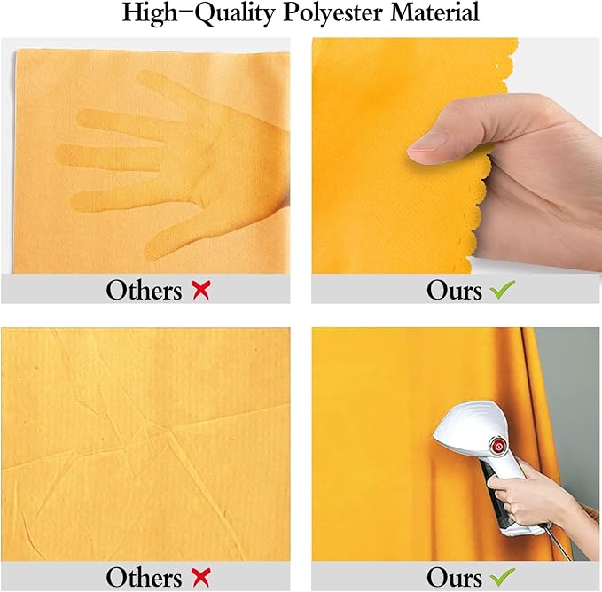 10x20FT Large Yellow Screen Backdrop Solid Color Screen Photo Backdrop Video Recording Curtain Party Decor Photography Studio Props