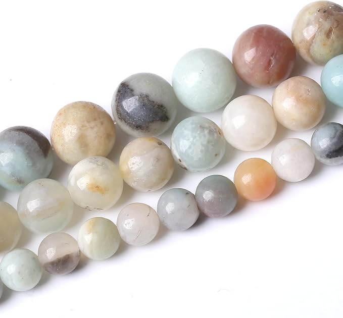 Fancy Stone Beads for Jewelry Making DIY Craft Gemstone Beads Kit (12mm, 30pcs) Smooth Healing Crystal Beads for Bracelets, Necklaces, Home Decor