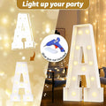 Marquee Letter Sign Set, 4 Ft Light Up Foam Board, Battery or USB Powered