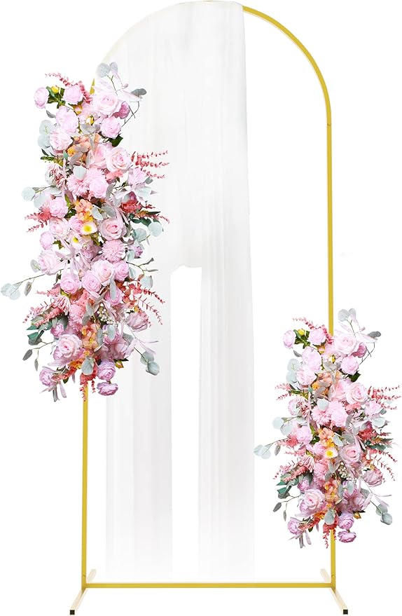 Background Support Equipment, Gold Metal Arch Stand, 6 ft Square Frame