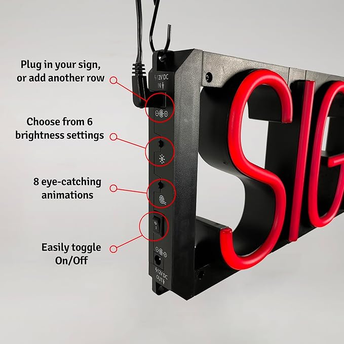 SpellBrite COLD ONES Sign | Beer-Related Sign with Neon Look, White LED Light Source | 33.5" x 6.3"