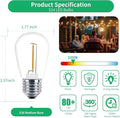 LED Bulbs S14 Replacement, Warm White, Shatterproof, E26 Base