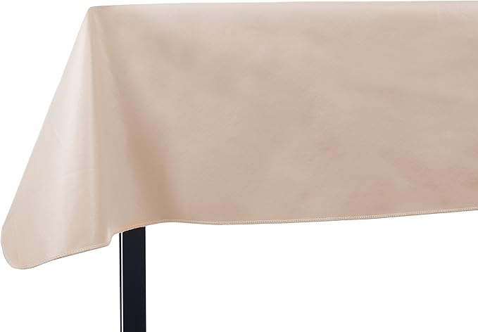 Vinyl Tablecloth in Sand, 52 x 120 Inch Rectangle