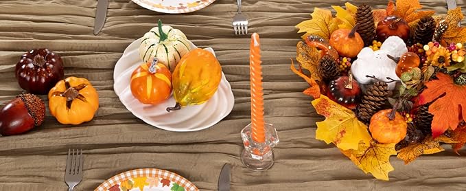 Nude Cheesecloth Table Runner 4 Pack Fall Table Runners Boho Gauze 120 Inches Coffee Cheese Cloth Fall Table Decorations for Thanksgiving Wedding Bridal Baby Shower Tea Party Decor