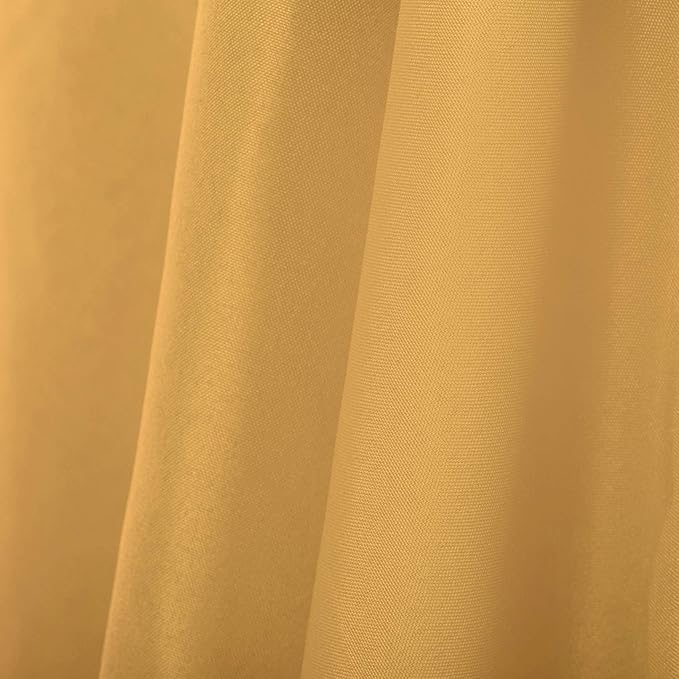 Ascoza 2pack 60x120 Inch Gold Rectangular Tablecloth 6 Feet Table Cloth in Polyester Fabric for Wedding/Banquet/Restaurant/Parties