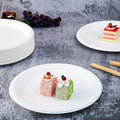 Disposable Paper Plates, 10.25 Inch Sugarcane Bagasse, 500 Count White